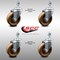 Service Caster 4 Inch SS High Temp Phenolic Wheel Swivel 1/2 Inch Threaded Stem Caster Set SCC SCC-SSTS20S414-PHSHT-121315-4 - alternate 4